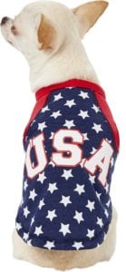 Click to open expanded view Pup Crew USA Stars Print Dog & Cat T-Shirt